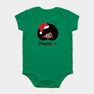 Naughty Ish - Black African Girl American Melanin Christmas Baby Bodysuit